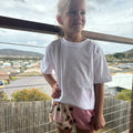 Little kids - Native Print Footy Shorts - Pink