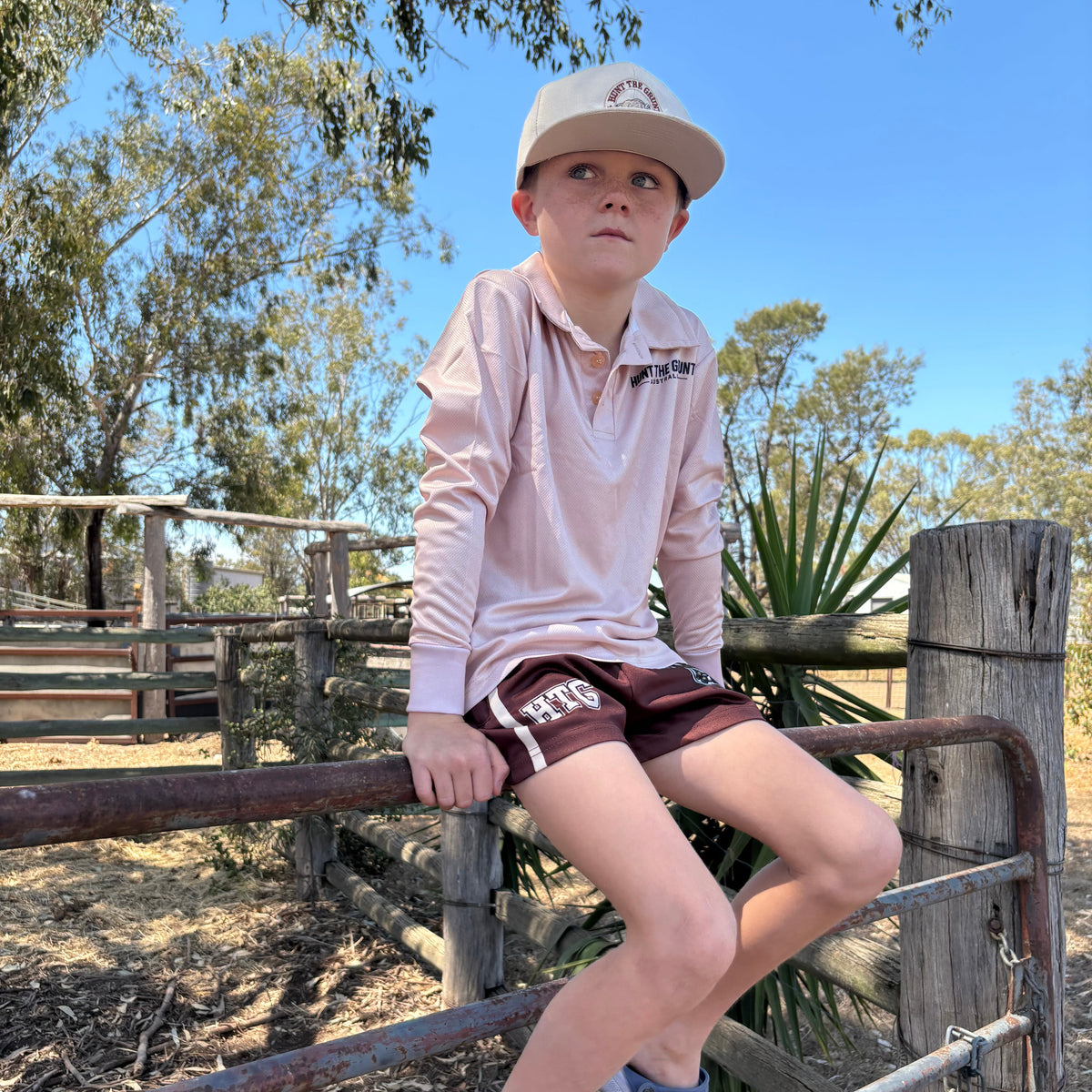 Youth - OG Footy Shorts - Brown
