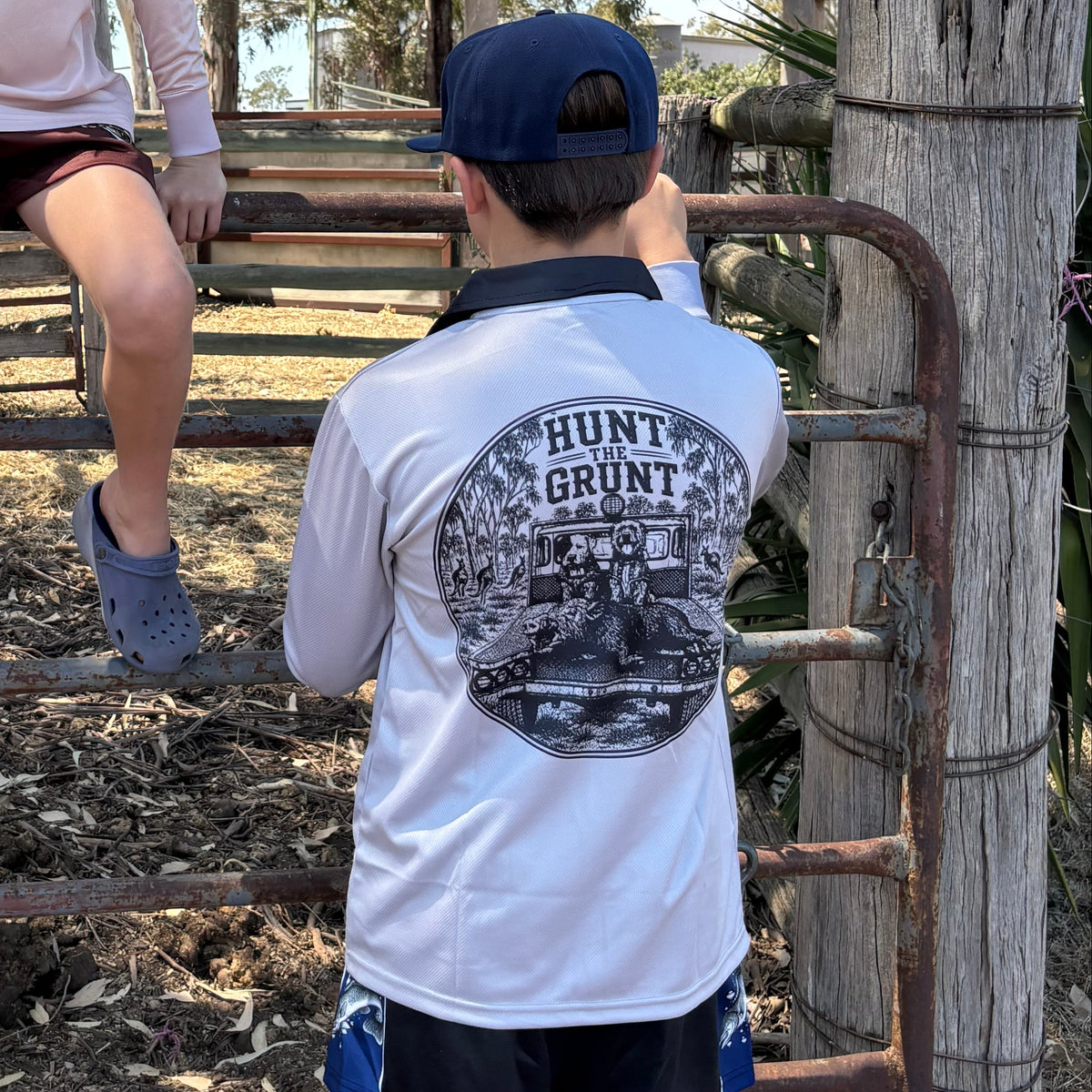 Youth - OG Long Sleeve Fishing Shirt - Grey