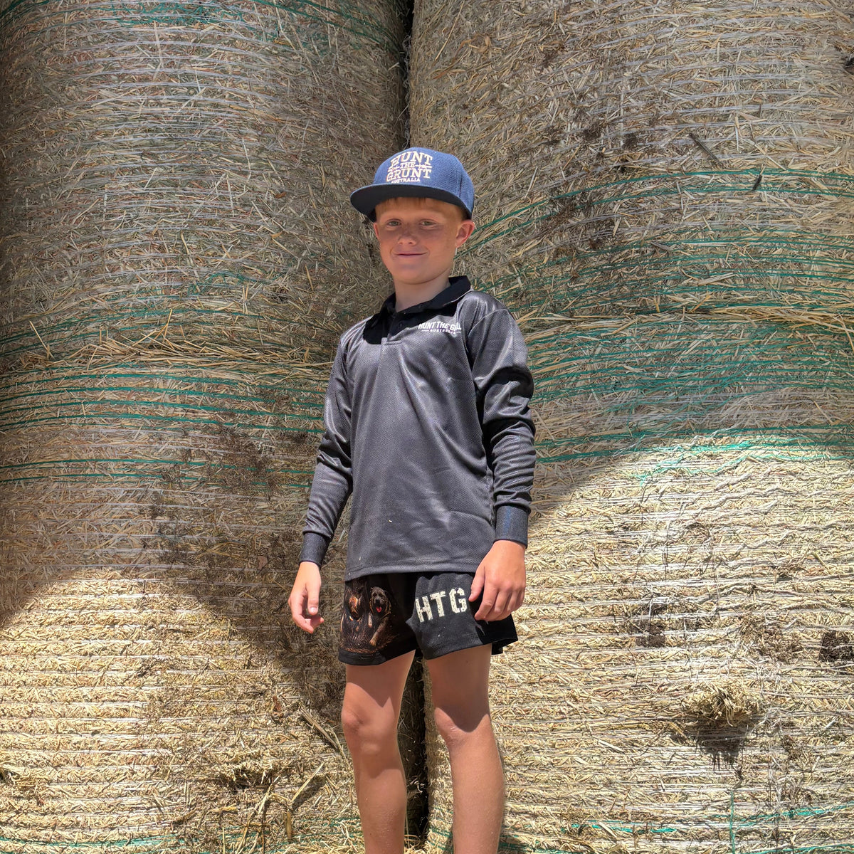 Youth - Hog & Dogs Footy Shorts - Black