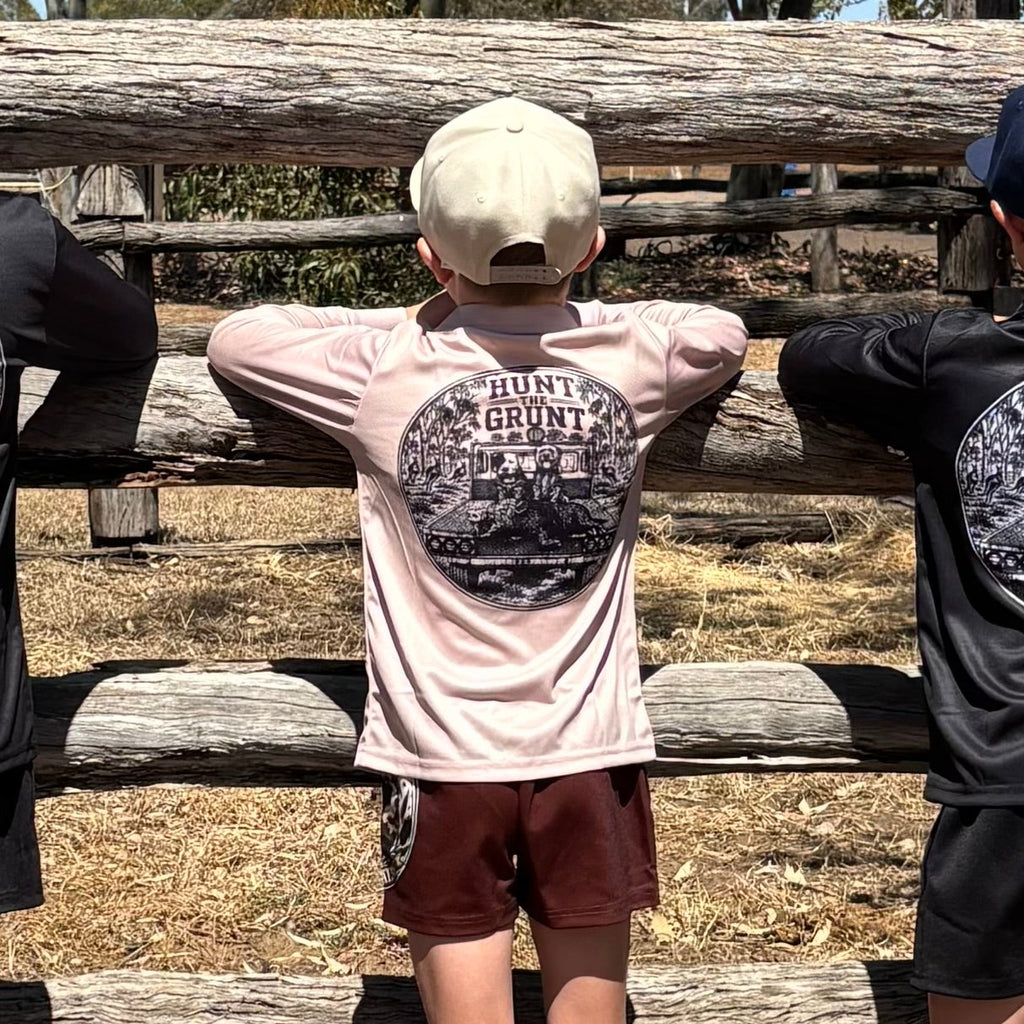 Youth - OG Long Sleeve Fishing shirt - Sand