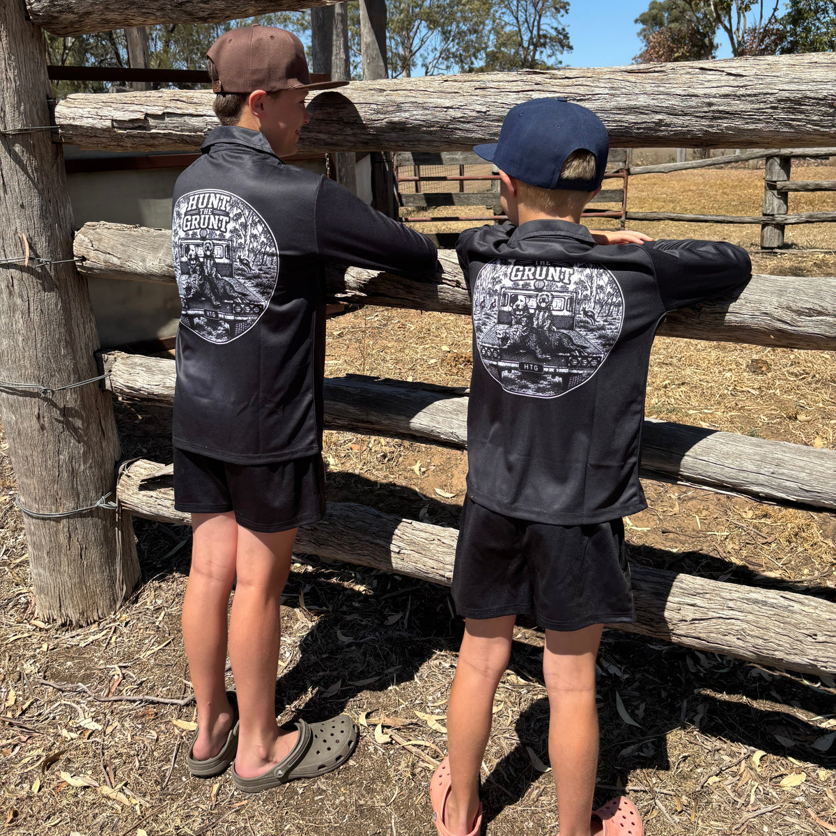 Youth - OG Long Sleeve Fishing shirt - Black