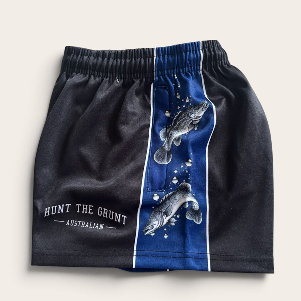 Youth - Murray Cod Footy Shorts - Navy & Black