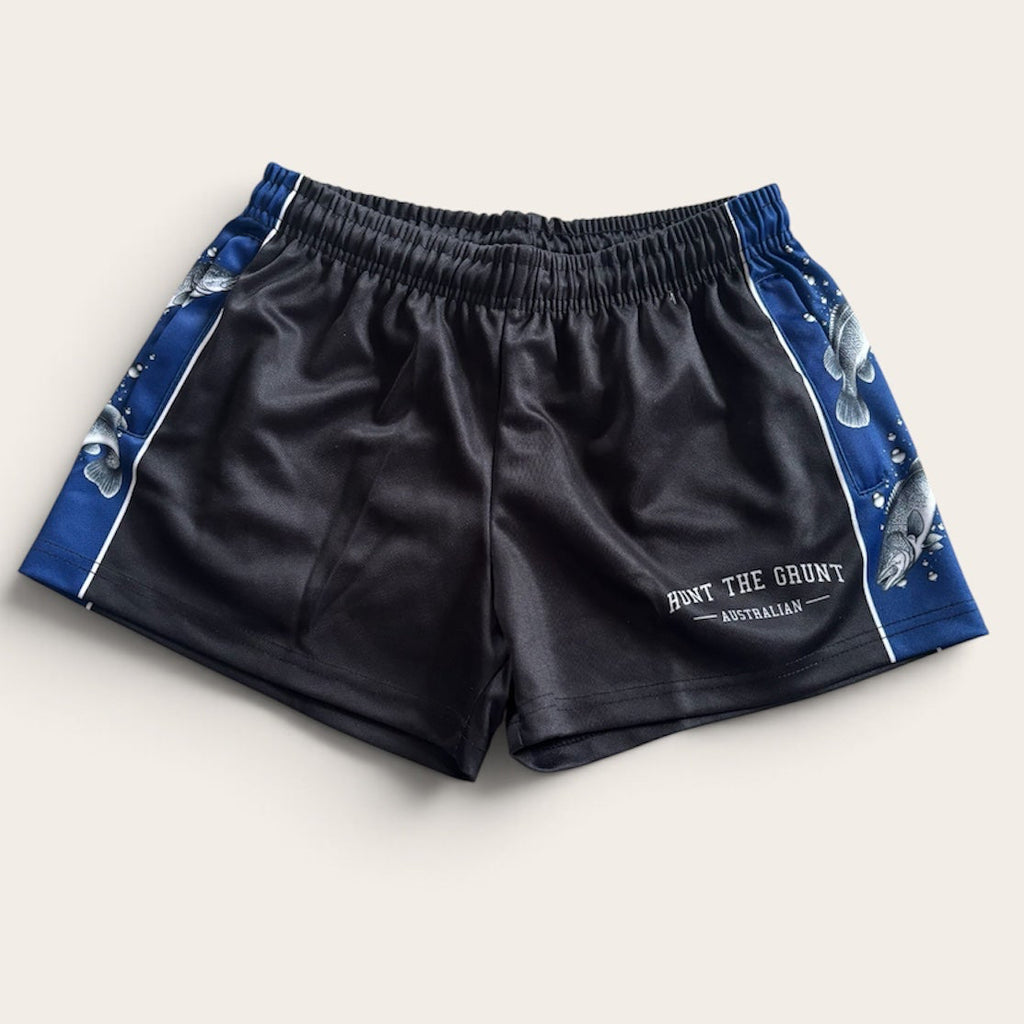 Youth - Murray Cod Footy Shorts - Navy & Black