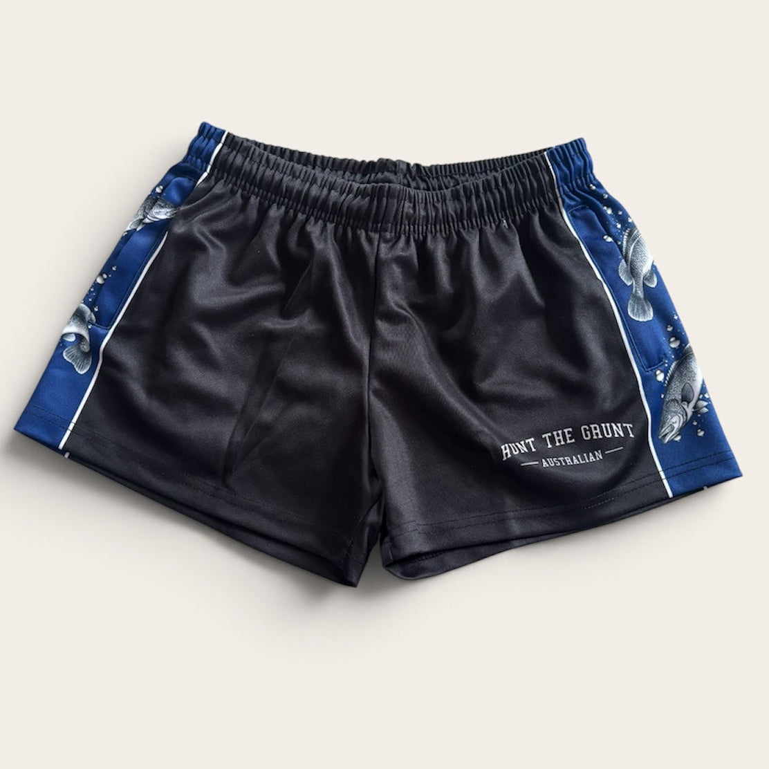 Youth - Murray Cod Footy Shorts - Navy & Black
